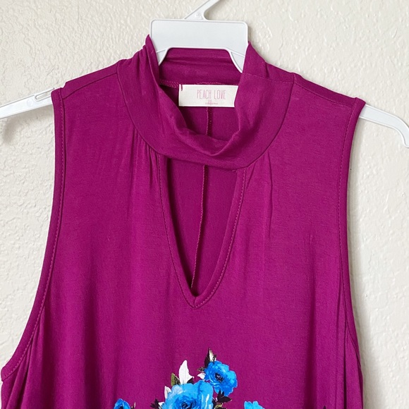 🌻 3/$15 Fuschia Flower Crown Cow Skull Dress - Picture 3 of 4